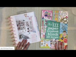 Repurposed Planner | Glue Book Ideas | Daphne's Diary Scrapbook Paper #papercrafts #gluebook