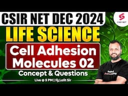 CSIR NET DEC 2024 | Life Science | Concept And Questions | Cell Adhesion Molecules | 02|Dr Lalit Pal