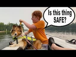 "Is this thing SAFE???"  🛶🐶 Annual Boys Camping Trip Day 1!!!