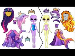 MLP Equestria Girls as Mermaids- Evil cs Good-Paper Blind Bags-Fashion video