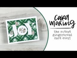 Gingerbread Joy | Holiday Cardmaking 2024 | The cutest gingerbread card ever!