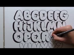 How To Draw Bubble Letters  - Step By Step Tutorial (2023)