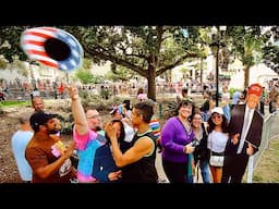 Orlando Pride Man Triggered by TRUMP HAT - try not to laugh