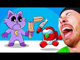 MINI CREWMATE VS POPPY PLAYTIME & SMILING CRITTERS CHARACTERS (Funny Animations)