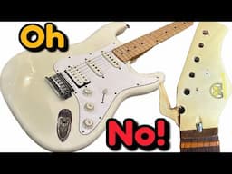 I Destroyed my Friends Daughters First Guitar Trying To Upgrade It!!!