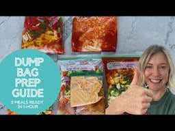 How to make 5 freezer meal bags in 1-hour - Follow my EXACT guide