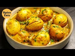 ALOO ANDA SHAHI KORMA | ANDA ALOO CURRY RECIPE | EGGS AND POTATO CURRY