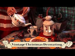 Vintage Christmas Decorating in a Cozy Cottage🎀Holiday Cottagecore Crafts🎄