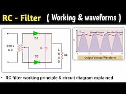 rc filter | rc filter circuit | rc filter circuit in hindi | rc filter working | low pas filter