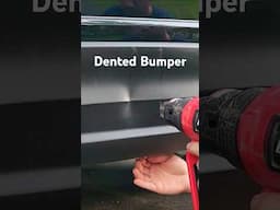 How to Fix a Dent in a Plastic Bumper #diy #car