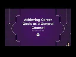 Stairway to general counsel - your future?