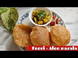 Poori Masala | Restaurant Style Poori Masala | Perfect puffy Poori recipe with Aloo bhaji