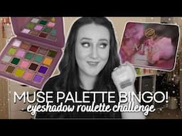 MUSE EYESHADOW PALETTE BINGO! *Cosmic Beauty* Eye Shadow Roulette Challenge Randomise My Eye Look!