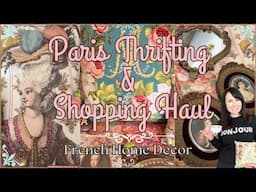 PARIS THRIFTING + SHOPPING HAUL | Thrift with Me in Europe! Vintage French Home Decor