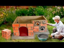 Build 2 level dream dog house for my pup from recycled materials