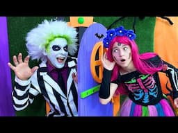 Who's at the Door on Halloween?  Adventures from Sofia and Beetlejuice