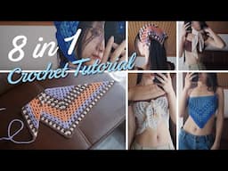 Crochet Bandana / Triangle Top Tutorial for Absolute Beginners