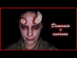 Tutorial demonio con cuernos fáciles para Halloween | Silvia Quiros