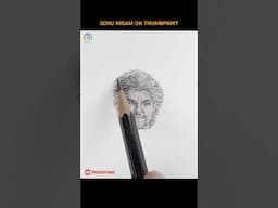 #sonunigam #thumbprintart #pencilportraits #shortsvideo #drawing #shorts #youtubeshorts #art #viral