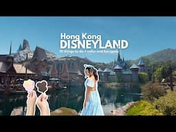 10 things to do in Hong Kong Disneyland 🏰❄️ (world of frozen, rides, fun cafes) with DJI Pocket 3