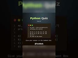 Give Your Answer in the Comment Box #shorts #python #coding #codingchallenge #programming