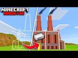 I Built a MASSIVE IRON FACTORY in Minecraft Hardcore