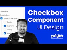 How to Design Checkbox Component in UI Design | UI Design in Tamil | Buff Tutorial