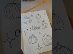 Easy October Journal Spread  Idea