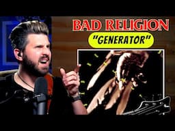 BAD RELIGION are SO interesting to me. Bass Teacher REACTS to "Generator"