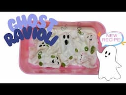 Ghost 👻 Ravioli | Halloween Dinner idea!! | Make this recipe!!!