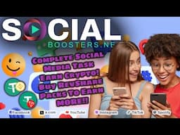 Social Boosters Offers Very Effective Social Media Services & Allows Us To Earn Crypto DAILY Too!!