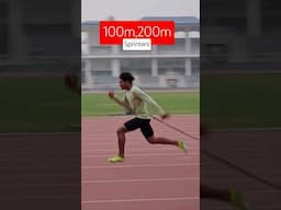 100m sprinters training with Drag