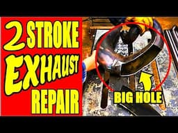 Two Stroke Exhaust Repair (Cutting it up to Reshape)