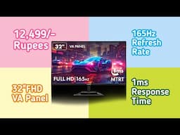 MarQ 32"FHD VA 165Hz Gaming Monitor in Hindi | 12,499rs Only