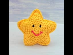 Crochet STAR tutorial. Amigurumi Star free pattern step by step video tutorials.