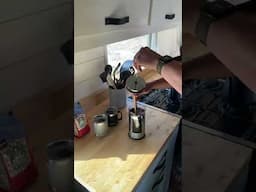 How to Make Coffee in a #skoolie, Part 2 #shorts