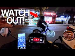 Thursday Night Delivering UberEats & Deliveroo - Always Stay Aware Of Your Surroundings!