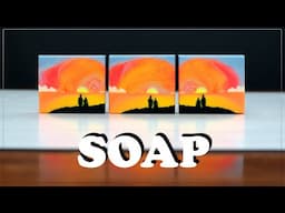 Making Memories ~ Cold Process Sculpted Layer Landscape Soap ~ Sunset, Couple, Friendship, Love