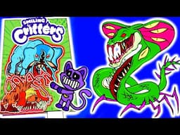 Making ZOOCHOSIS Monster Animals🦛🦒Game Book (MUTANT SNAKE Smiling Critters）DIY 동물원 paper Stories