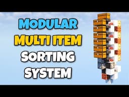 Minecraft: TINY Modular Multi Item Sorting System