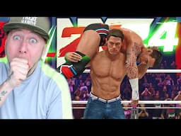 JOHN CENA returns to give an AA to CM PUNK in WWE 2K24