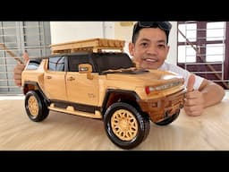 Wood Carving - 2025 HUMMER EV SUV | Electric SUV - Woodworking Art