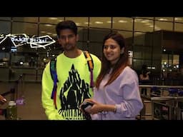 TV Couple Ravi Dubey-Sargun Mehta Spotted at Airport #ravidubey #sargunmehta #trending #youtubevideo