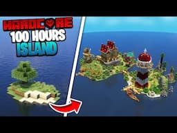 I Survived 100 HOURS on a DESERTED ISLAND in Minecraft