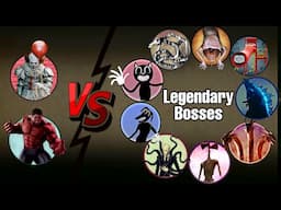 IT- Pennywise, Red Hulk Vs All Legendary Bosses | ALL TIME BEST VIDEO