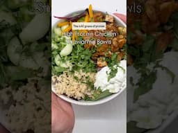 High Protein Chicken Shawarma Bowls