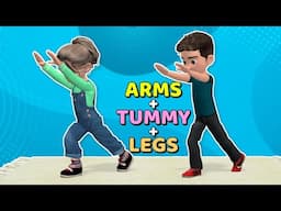 10-MINUTE ARMS + TUMMY + LEGS: KIDS WORKOUT