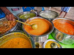 5 Chutney One Curry & Puri Upma Only 20₹/- | BRAHMAPUR Cheapest Breakfast | Street Food