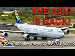 Return of South African's ONLY A340!