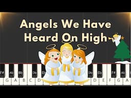 Angels We Have Heard On High - Easy Piano Tutorial For Beginners - 1 Hand Play Along